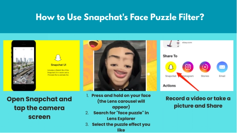 Face Puzzle Filter Snapchat 1