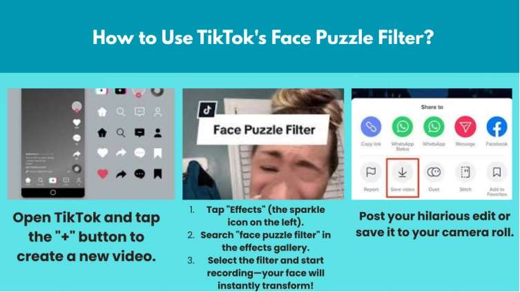 Face Puzzle Filter Tiktok 1