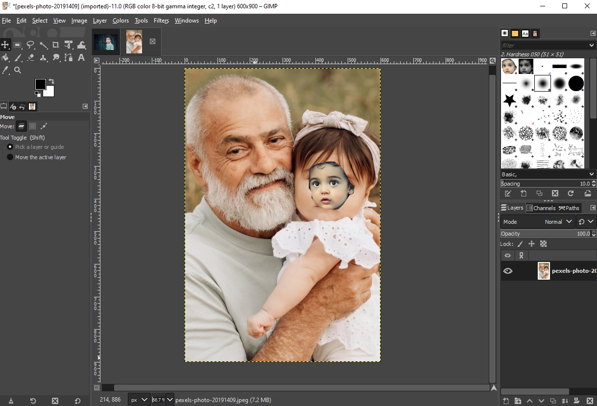 Face Swap for PC with GIMP 3