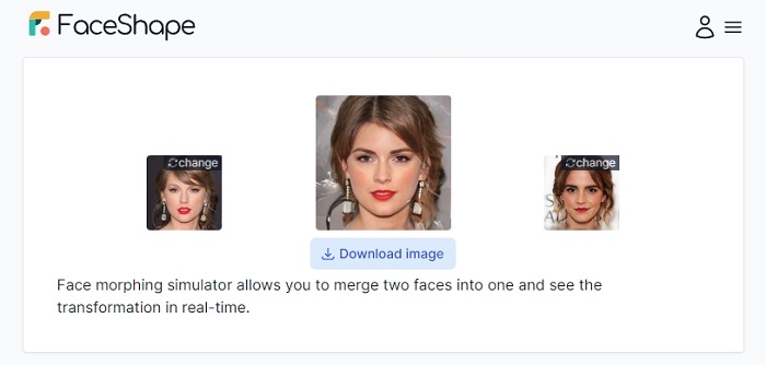 FaceShape AI Face Combiner Online for Free 