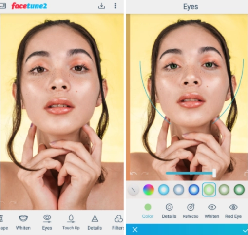 Facetune Eye Color Changer App