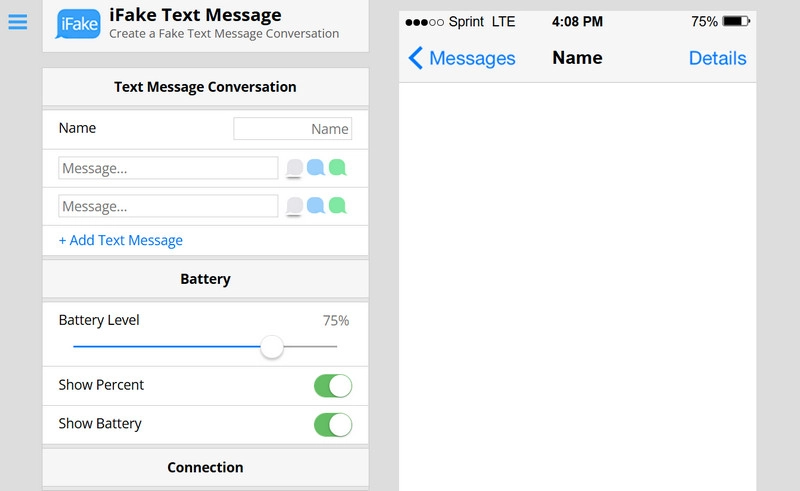Fake Text Message Generator iFake