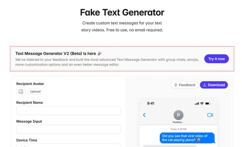 Fake Text Message Generator Postfulky