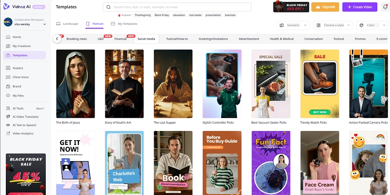 Fake Text Message Generator Vidnoz Template