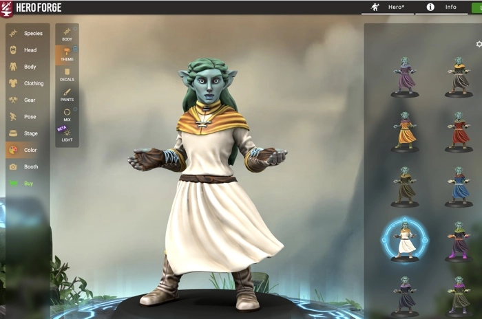 Fantasy Avatar Creator HeroForge