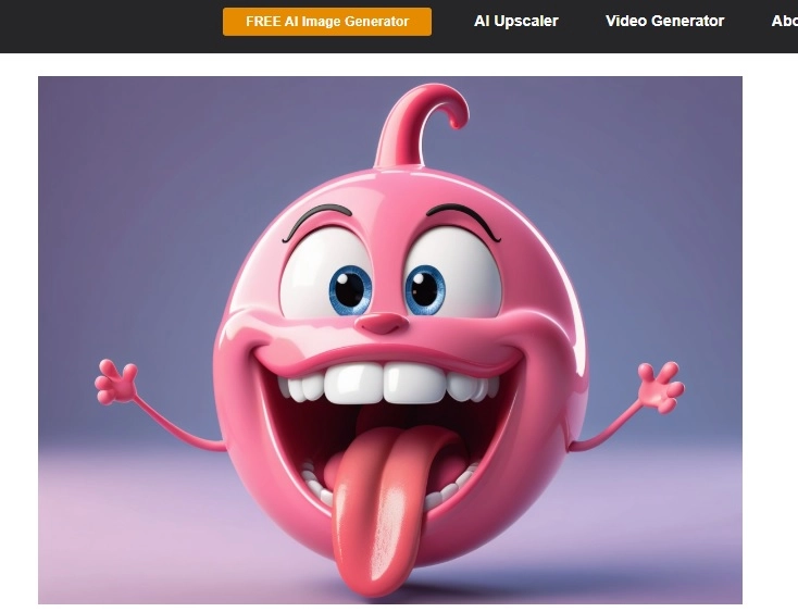 Final AI Tongue Out Image Created by Deep Dream Generator