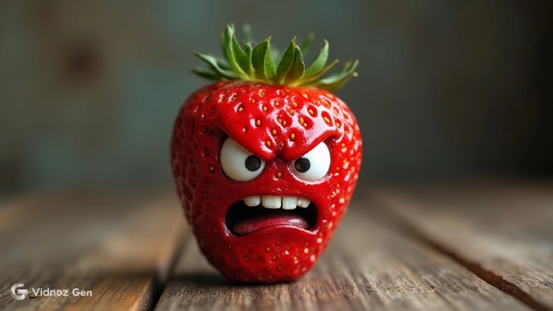 Final Effect of AI Fruit Face Image