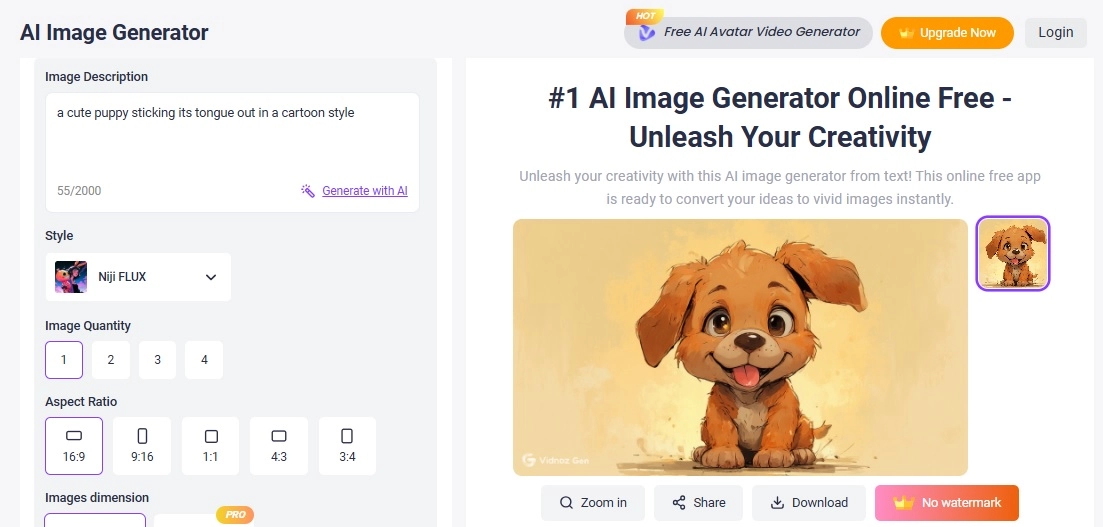 Final Output of AI Tongue Out