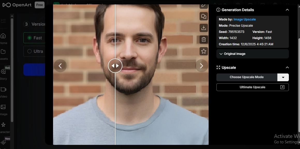 Final Refined Output Using OpenArt Remove JPEG Artifacts
