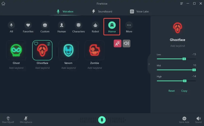 FineVoice - Ghostface Voice Changer for PC