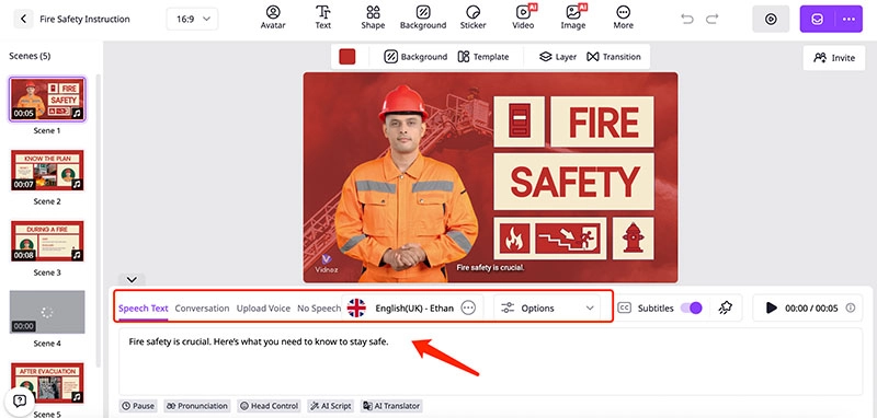Fire Safety Video Input Script