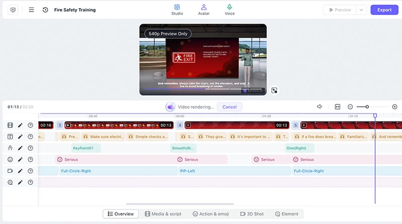 Fire Safety Video Rendora Output