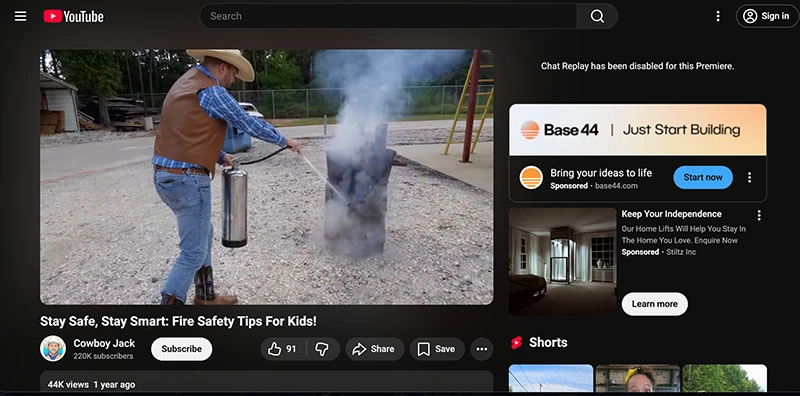 Fire Safety Video YouTube 2