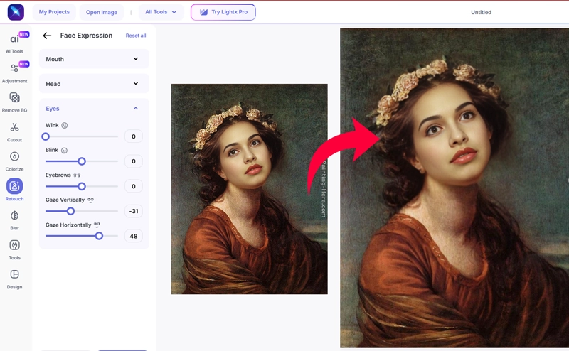Fix Lazy Eye in Photo with Customization
