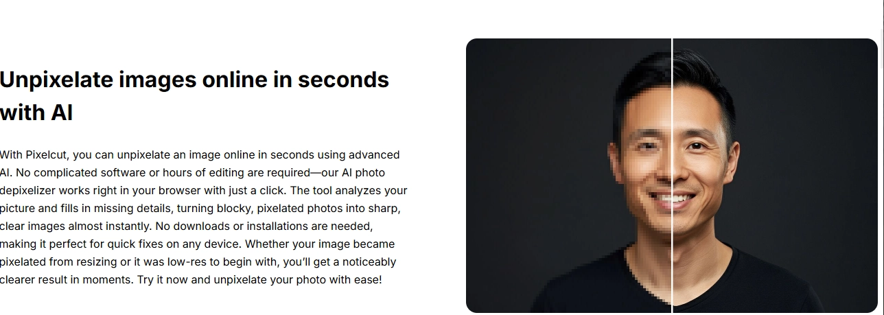 Fix Pixelated Images by Removing Blocks