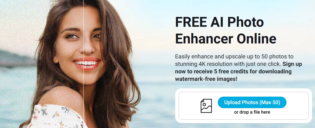 Fix Pixelated Portrait Online