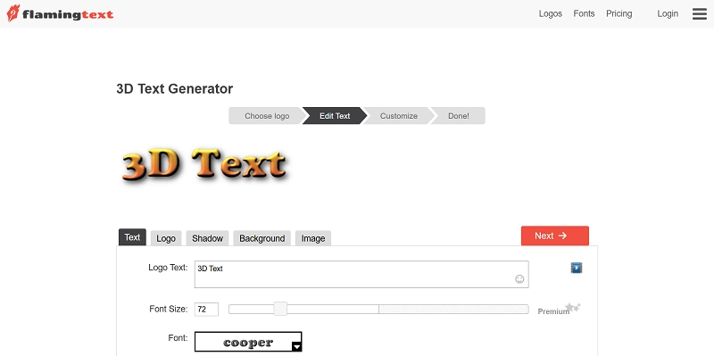 FlamingText Free 3D Text Generator