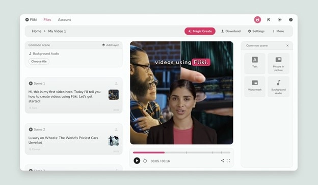 Fliki AI Audio Tool Problem Displaying Speed Error
