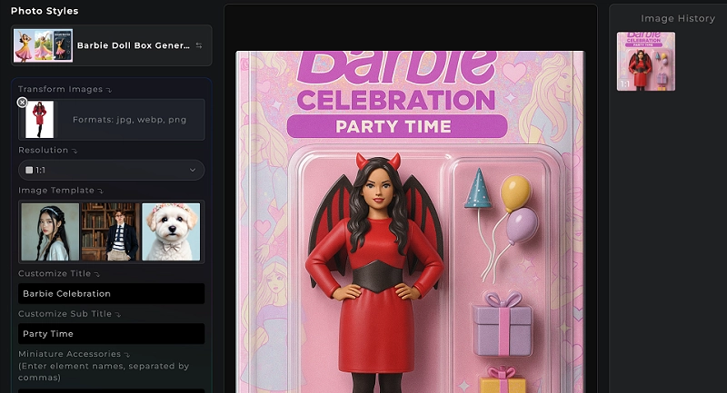 Flux AI Barbie Doll Generator