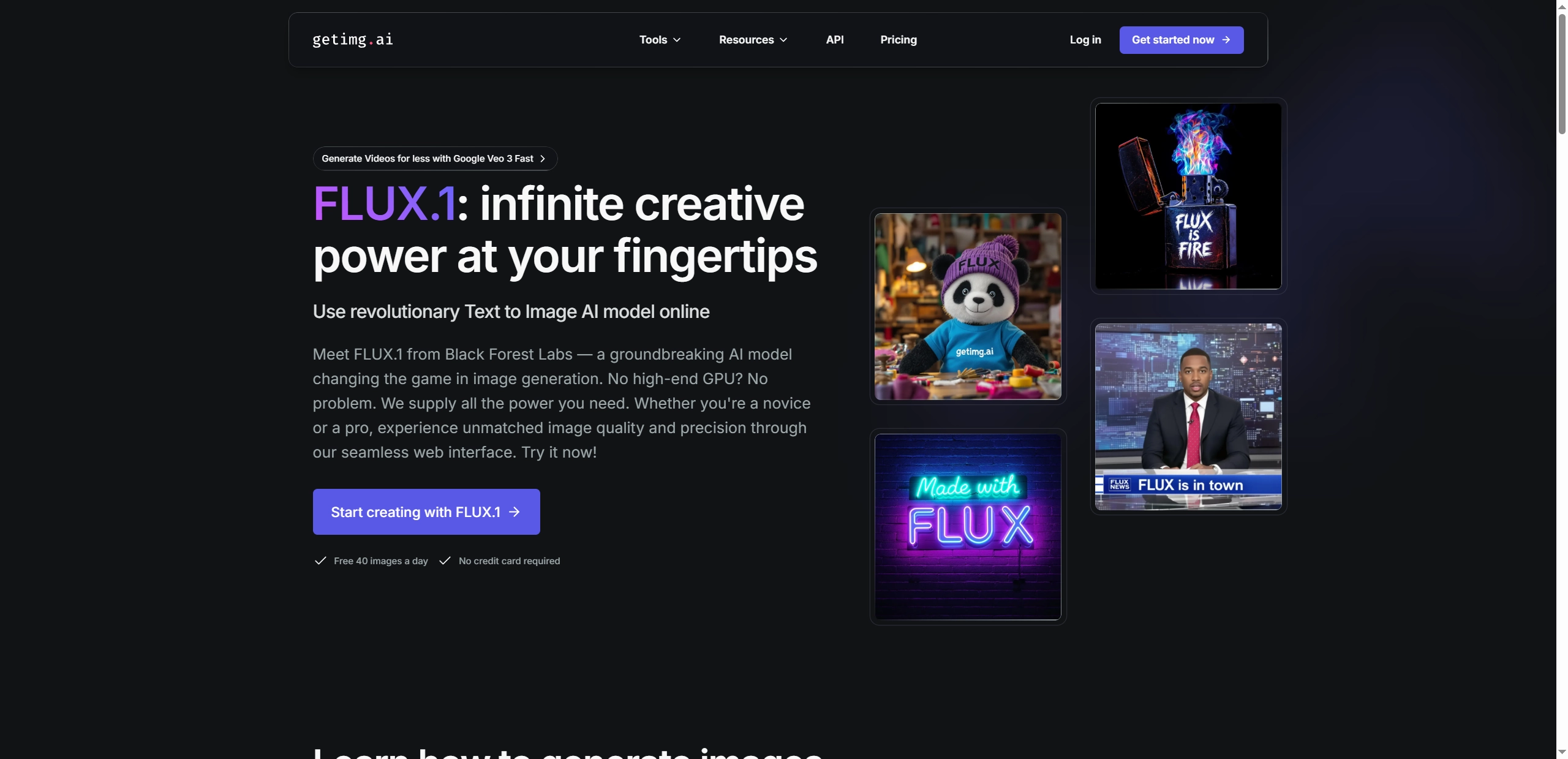 Flux AI Image Generator Getimgai