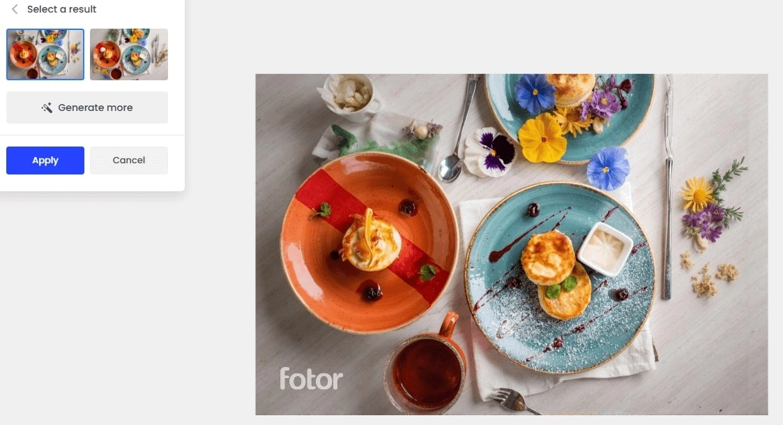 Fotor AI Image Stretcher Result