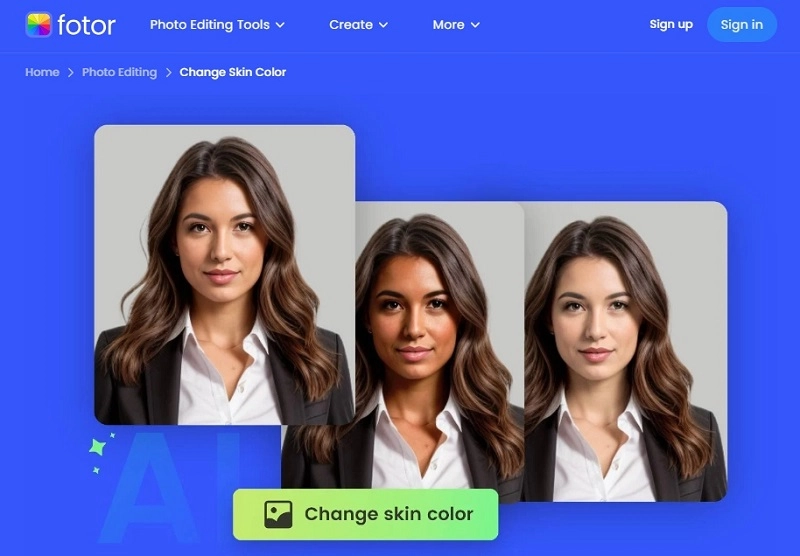 Fotor Change Skin Color