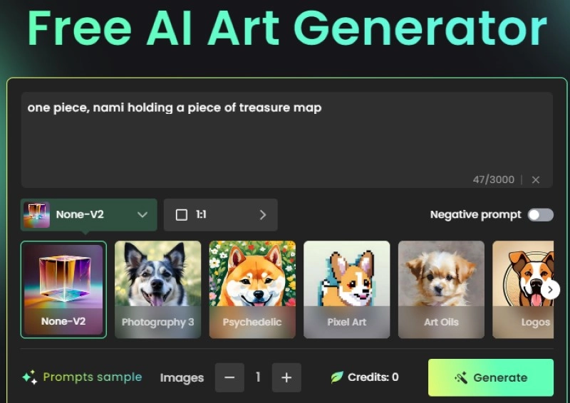 Fotor One Piece AI Art Generator