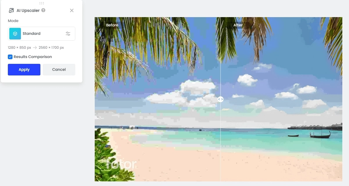 Fotor Remove JPEG Artifacts