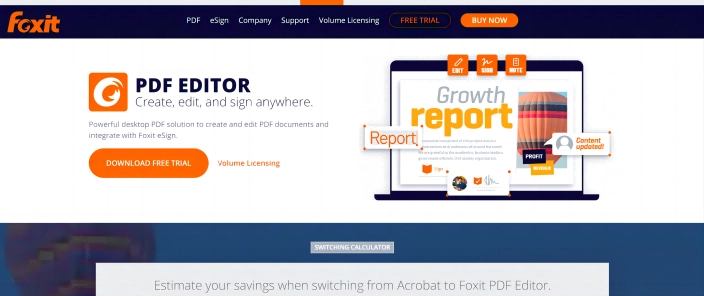 Foxit PhantomPDF AI PDF software