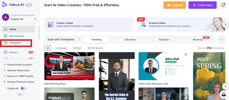 Free AI Video Generator By Vidnoz
