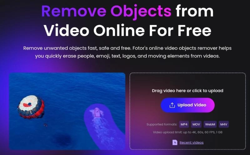 Free Fotor Video Object Remover