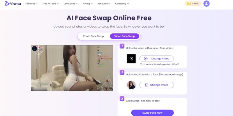 Free Lisa Deepfake Maker Vidnoz Upload Target Face