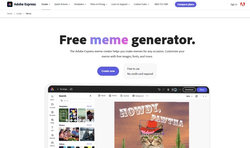 Free Meme Maker Online Adobe Express