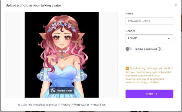 Free PNGTuber Maker Online Vidnoz