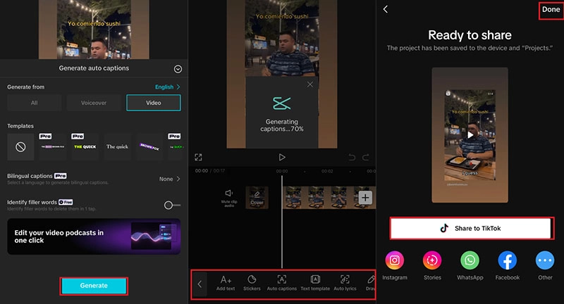 Free Subtitle Generator No Watermark CapCut 