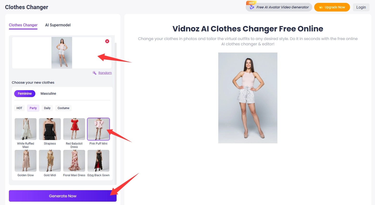 Free Virtual Try on for Your Body Shape - Step 2