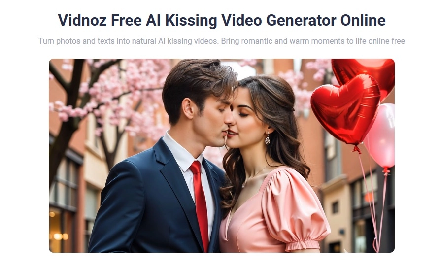 French Kiss Video Ready With Vidnoz AI 