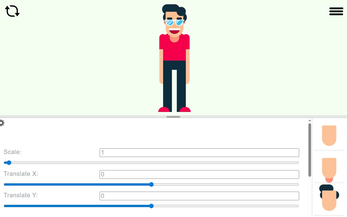 Full-Body Flat Design Avatar Creator