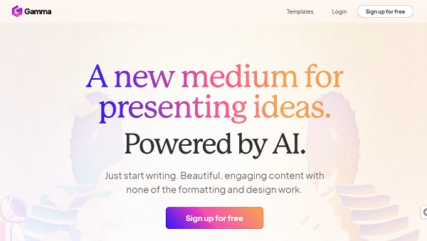 AI PowerPoint Generator - Gamma