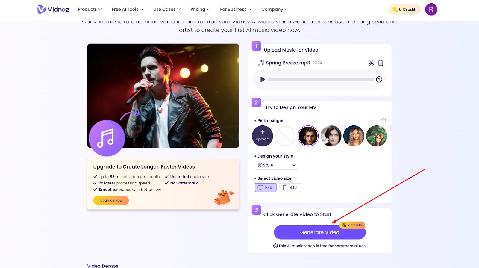 Generate AI Music Video Free