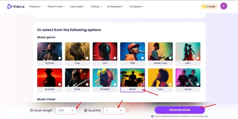 Generate AI Podcast Music with AI