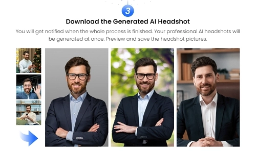 Generate Corporate Headshot AI - Vidnoz AI Headshot Generator