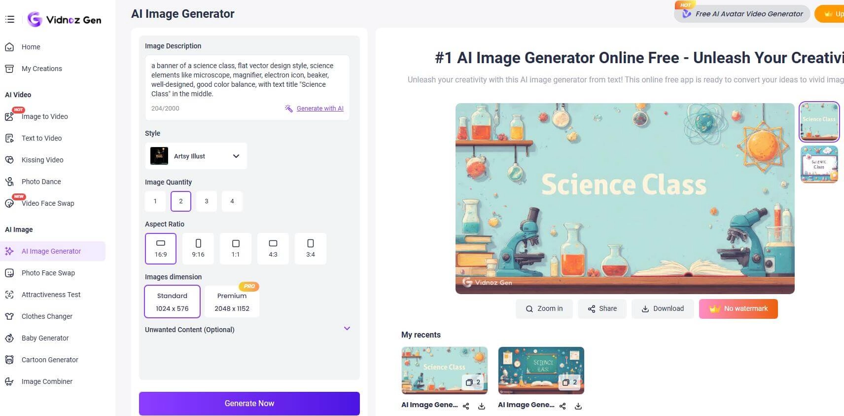 Generate Google Classroom Image with AI
