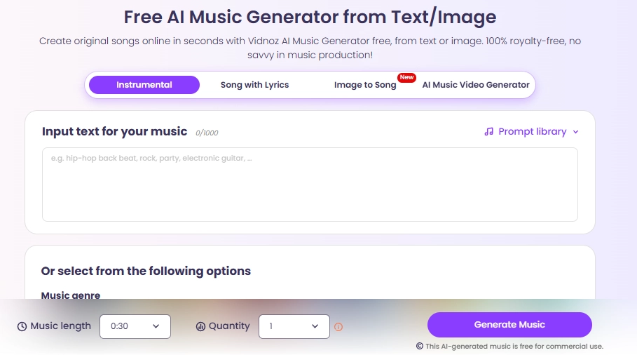 Generate Instrumental Meditation Music