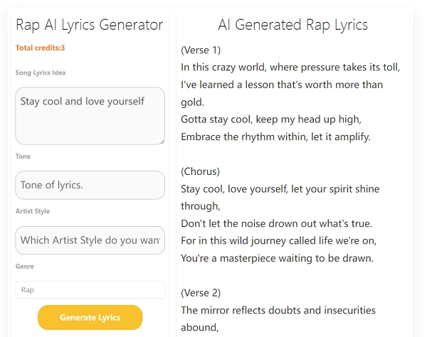 Generate Rap Lyrics with Industry Hackerz