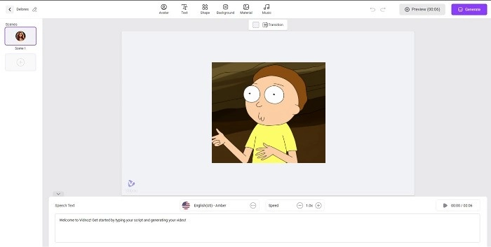 Generate Rick and Morty Video
