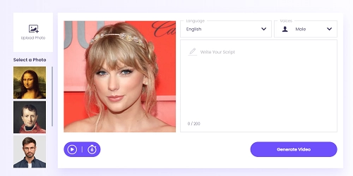 Taylor Swift Talking Head Video mit KI Stimme erstellen