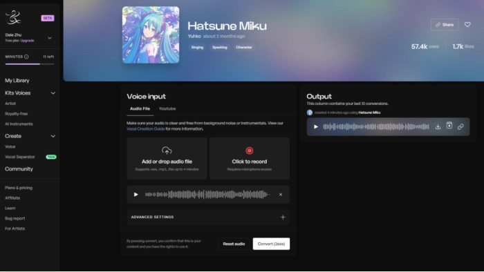 Get Hatsune Miku Voice with Kits Step 3