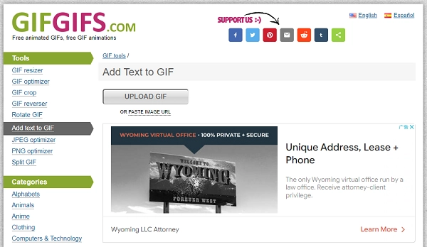 GIF Text Adder - GIFSGIFS.COM