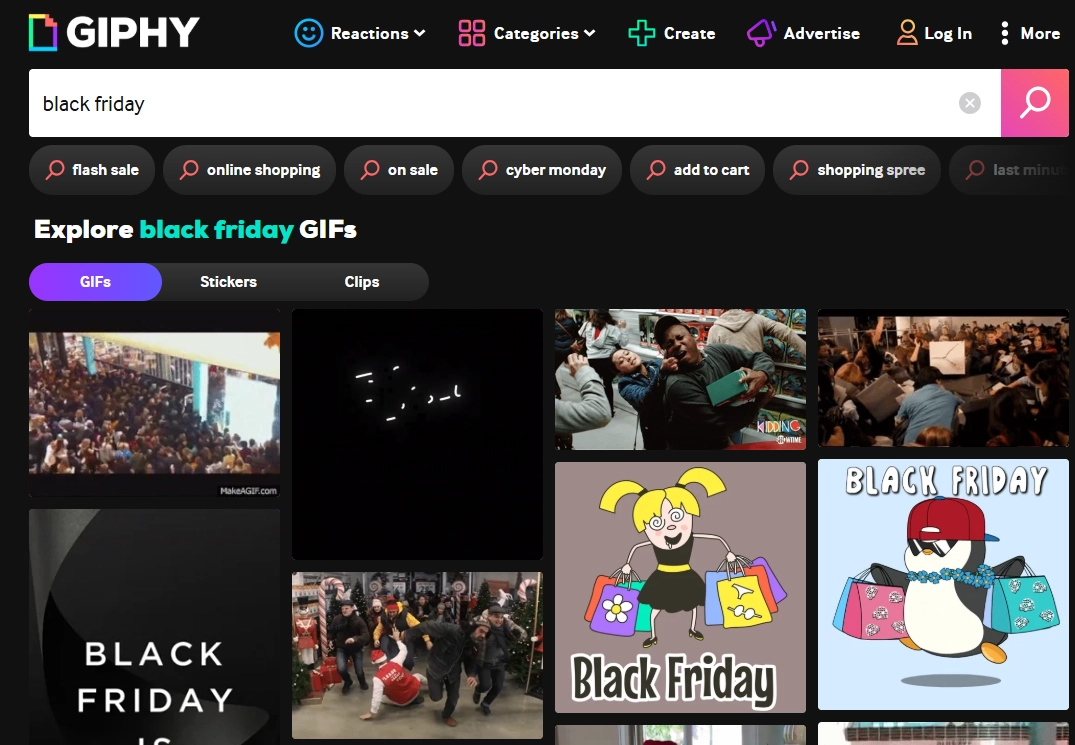 Giphy Black Friday Meme